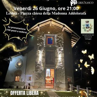 A Lebbia un concerto sotto le stelle con la Scuola Dedalo di Grignasco