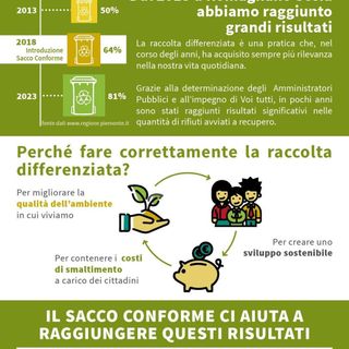 Romagnano Sesia, raccolta differenziata da record: l’81% dei rifiuti avviati a recupero