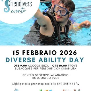 Un tuffo nell’inclusione: a Borgosesia il “Diverse Ability Day” con prove subacquee gratuite
