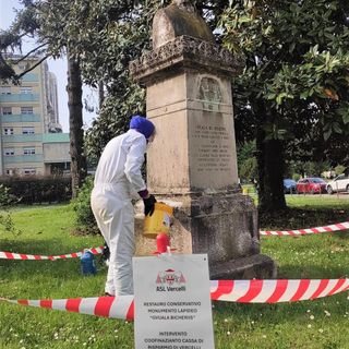 A Vercelli al via il restauro della statua del Cardinale Guala Bicchieri