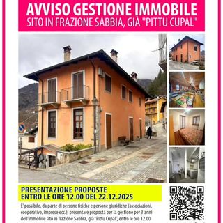 Varallo, aperta la selezione per la gestione dell’immobile di Frazione Sabbia: proposte entro il 22 dicembre