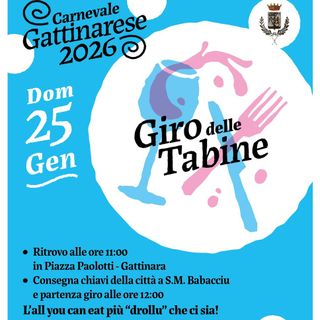 Gattinara, torna il “Giro delle Tabine” per il Carnevale 2026: appuntamento domenica 25 gennaio