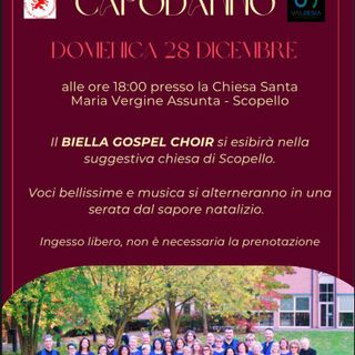 Gospel in Chiesa: il Biella Gospel Choir a Scopello oggi 28 dicembre alle 18