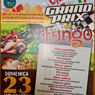 Gattinara, il 23 novembre torna il “Grand Prix del Fungo” degli Alpini: un pranzo a tema per celebrare i sapori autunnali
