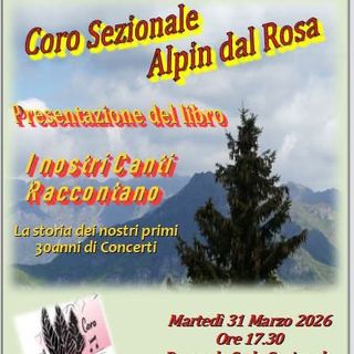 A Roccapietra il Coro Sezionale Alpin dal Rosa presenta il libro I nostri Canti raccontano