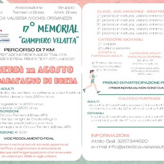 A Breia, il 17° Memorial “Giampiero Velatta”
