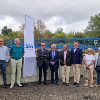 Da Capoverde a Vercelli, il presidente di Santa Cruz in visita all'impianto di depurazione ASM