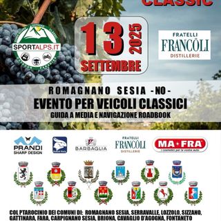 A Romagnano Sesia il "Classic Romanianum": l'evento dedicato ai veicoli classici