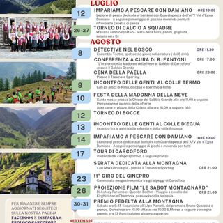Carcoforo: un agosto ricco di eventi tra natura, cultura e tradizioni