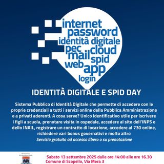 Sabato 13 settembre: lo Spid Day vi aspetta a Scopello!