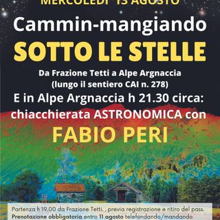 Campertogno: camminata e stelle, un appuntamento speciale all’Alpe Argnaccia