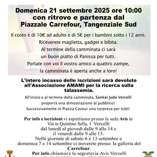 CamminDonando 5ª Edizione: un passo per la vita