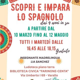 Varallo, in biblioteca arriva lo spagnolo gratuito per bambini: corso da marzo con posti limitati