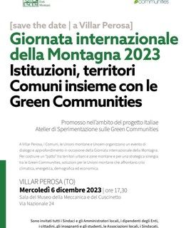 ITALIAE, Giornata internazionale della Montagna 2023: comuni uniti nelle Green Communities.