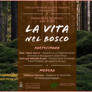 A Gattinara una serata dedicata alla “VITA NEL BOSCO”