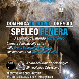 Escursione accompagnata nelle grotte del Monte Fenera