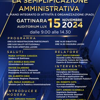 Semplificazione Amministrativa: appuntamento a Gattinara.