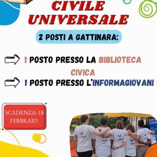 La locandina sul Servizio civile a Gattinara