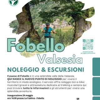 Fobello punta sul turismo green: inaugurato il noleggio bici e attrezzatura per escursioni