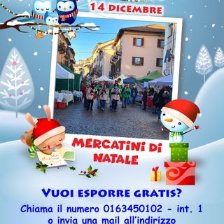 Cercasi hobbisti per il mercatino di Natale a Serravalle