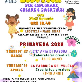 Varallo, in Biblioteca Civica tornano gli appuntamenti in ludoteca per bambini dai 5 ai 10 anni