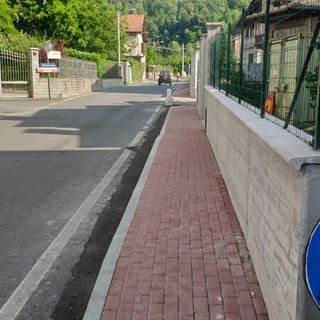 Lavori a Crevacuore: Quasi ultimato il marciapiede di via Garibaldi, poi toccherà a via Noche