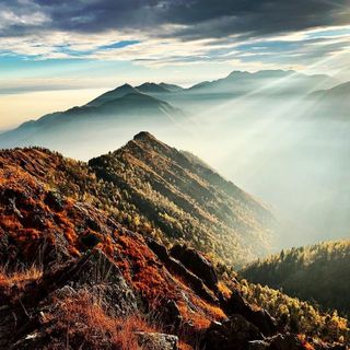 Il panorama autunnale all'Oasi Zegna