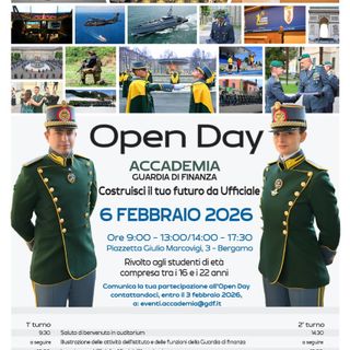 Accademia della Guardia di Finanza, open day per studenti: come partecipare
