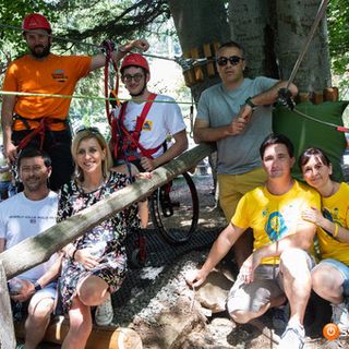 A Domobianca365 il Parco Avventura con il percorso aperto alle persone con disabilità motoria. Uno dei pochi in Italia