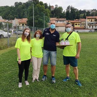 A Pray il Parco Bau dona igienizzanti agli atleti