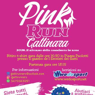Gattinara, il 30 maggio appuntamento con la Pink Run