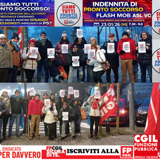 Indennità di pronto soccorso, flash mob anche a Vercelli: “Siamo tutti Pronto Soccorso”