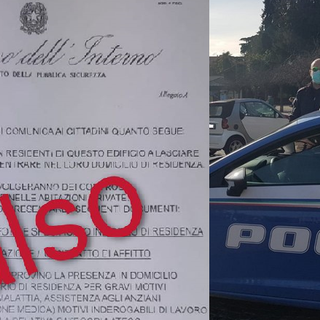 “I non residenti lascino le abitazioni. Controlli in atto”. ATTENZIONE ai falsi volantini intestati al Viminale