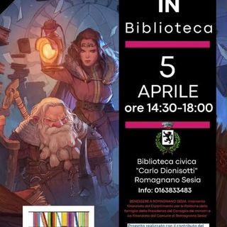 Giochi di ruolo e fantasia, evento in Biblioteca a Romagnano Sesia