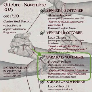 Borgosesia, il 15 novembre nuovo incontro di “Seminare parole”: al Centro Studi Turcotti si parla di infanzia e nuove forme di sofferenza