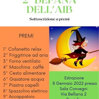 Serravalle Sesia, torna la Befana AIB con tanti premi per i più fortunati