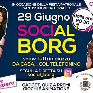 Al via SociAL BORG: PATRONALE 2.0. Charlie Gnocchi guiderà una diretta social con premi e sorprese per tutti