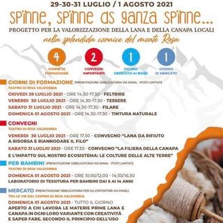 Quattro giornate dedicate alle risorse naturali e alla loro lavorazione
