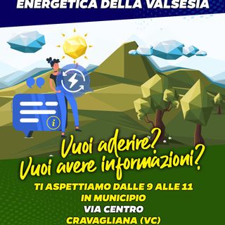 Cravagliana: sabato 26 aprile sarà attivo lo sportello della Comunità Energetica della Valsesia