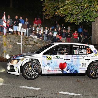 Rally Lana 2022, Pierangelo Tasinato con il freno a mano tirato