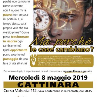 Ma perchè le cose cambiano? A Villa Paolotti, una serata per riflettere insieme sul cambiamento
