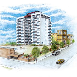 Torre del Viale nel progetto prima del fallimento Sicer