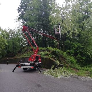 Maltempo, 15 interventi dei Vigili del Fuoco di Ponzone per alberi caduti in strada FOTO