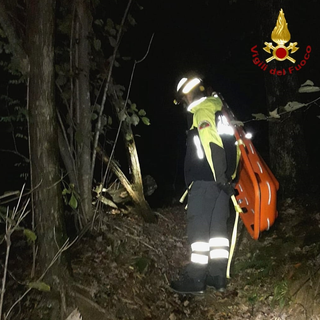 Anziano si infortuna nei boschi, soccorso dai Vigili del Fuoco