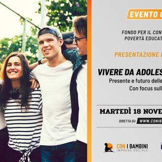 Online l’indagine “Vivere da adolescenti in Italia”: presentazione il 18 novembre alle 10.30