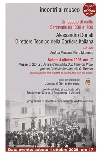 Serravalle Sesia, al Museo Don Florindo Piolo un incontro dedicato alla storia della Cartiera Italiana