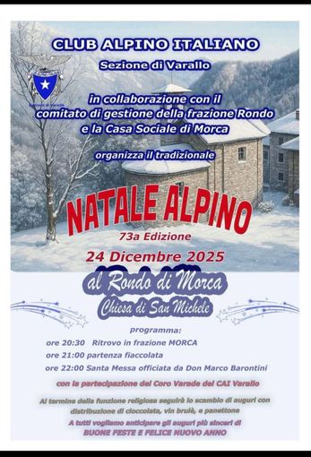 Varallo si prepara alla 73ª edizione del Natale Alpino: fiaccolata, Santa Messa e tradizioni al Rondo di Morca