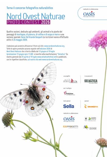 Nord Ovest Naturae Photo Contest 2026: torna il concorso di fotografia naturalistica con una sezione speciale sul Sesia Val Grande Geopark
