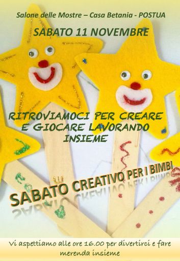 Postua: Riprende il laboratorio creativo dei bambini con i suoi incontri Postua: Riprende il laboratorio creativo dei bambini con i suoi incontri