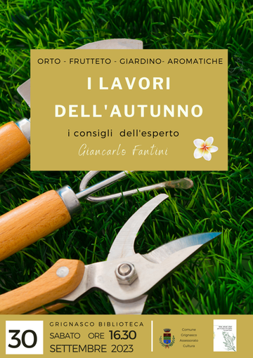 Grignasco: Scopri i segreti dell'orto, del frutteto e del giardino con Giancarlo Fantini: